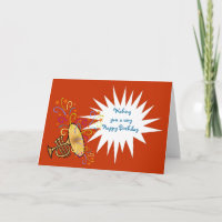 Feliz cumpleaños con la trompeta y las gafas