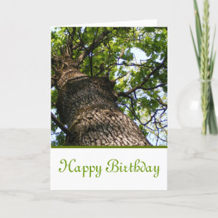 Tarjeta Feliz cumpleaños con la visión que mira para