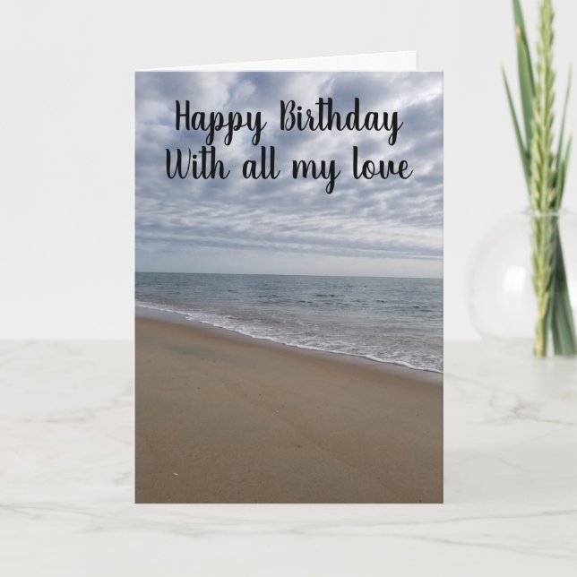 TARJETA FELIZ CUMPLEAÑOS CON *TODO MI AMOR* CELEBRAR "TI" (Anverso)