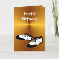 Feliz cumpleaños con zapatos de baile para bailari