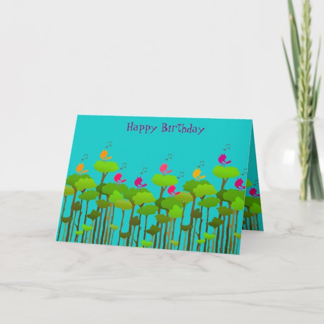 Tarjeta Feliz cumpleaños, Coro (Anverso)