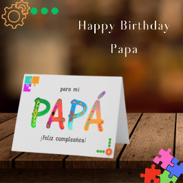 Tarjeta Feliz cumpleaños cumpleaños Papá Whimsical