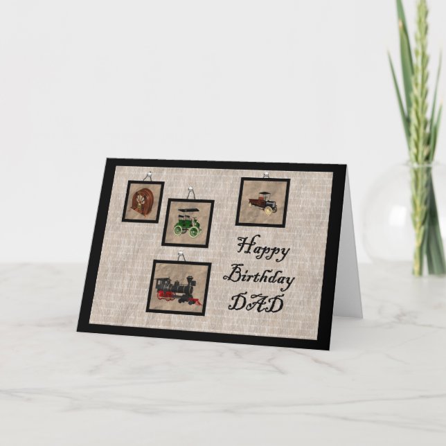 Tarjeta Feliz cumpleaños, DAD (Anverso)