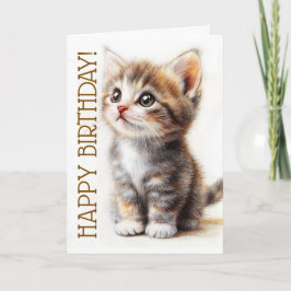 Tarjeta Feliz cumpleaños, dama de gato, amante de los gati