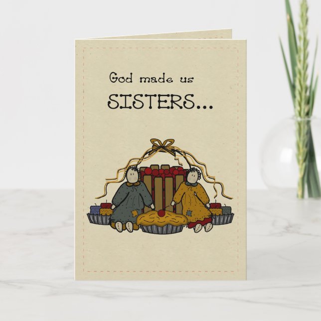 Tarjeta Feliz cumpleaños de 3278 hermanas (Anverso)