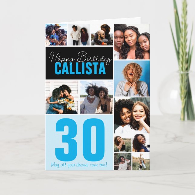 Tarjeta Feliz cumpleaños de amigos de la familia Guay (Anverso)