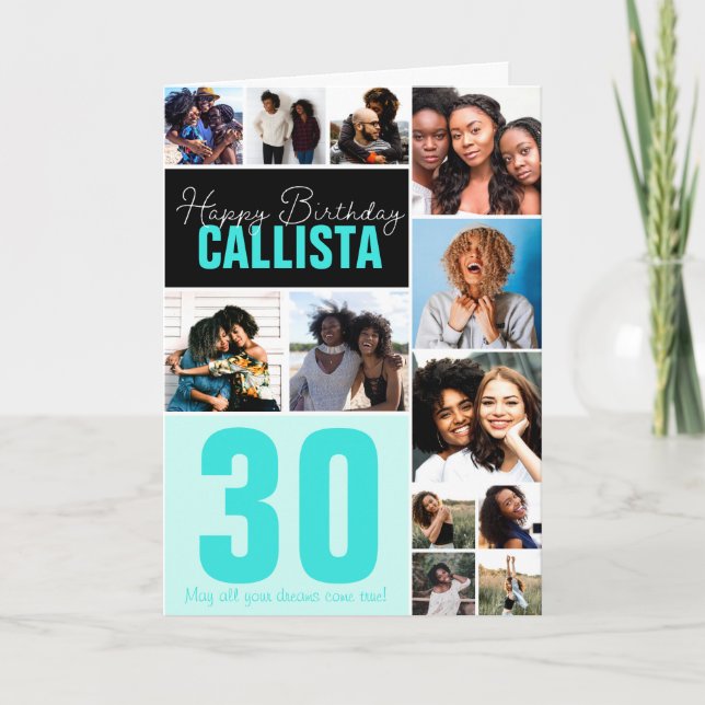 Tarjeta Feliz cumpleaños de amigos de la familia Guay (Anverso)