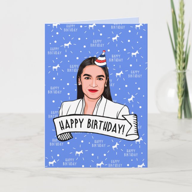 Tarjeta Feliz cumpleaños de AOC (Anverso)