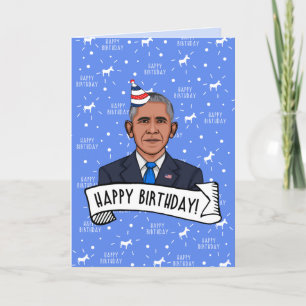 Tarjeta Feliz cumpleaños de Barack Obama