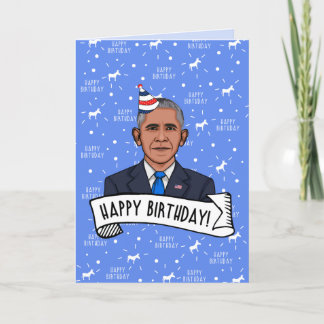 Tarjeta Feliz Cumpleaños De Barack Obama