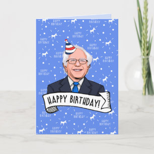 Tarjeta Feliz cumpleaños de Bernie Sanders