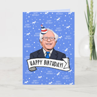 Tarjeta Feliz Cumpleaños de Bernie Sanders