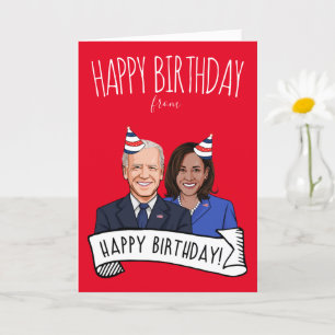 Tarjeta Feliz Cumpleaños de Biden Harris