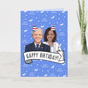 Tarjeta Feliz cumpleaños de Biden Harris