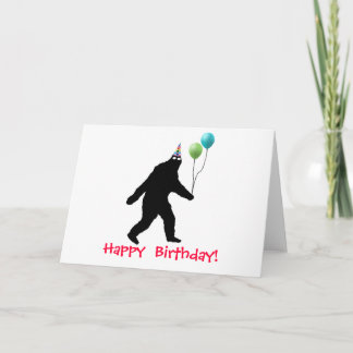 Tarjeta ¡Feliz cumpleaños de Bigfoot!