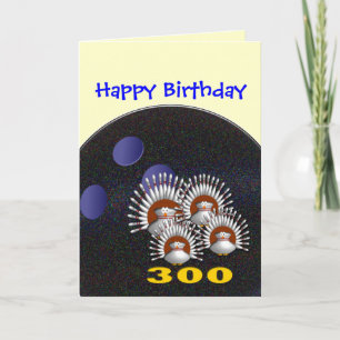 Tarjeta Feliz cumpleaños de bolos