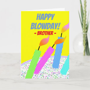 Tarjeta Feliz cumpleaños de cumpleaños para el Hermano Sal