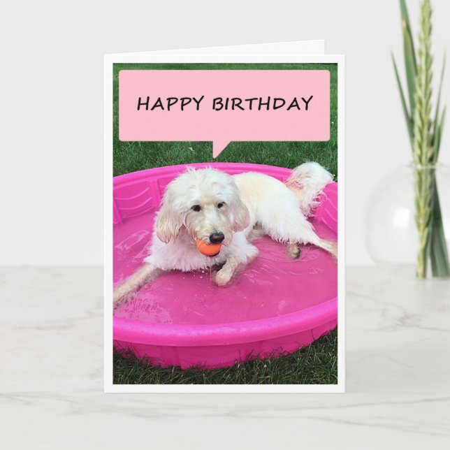TARJETA FELIZ CUMPLEAÑOS DE ESTE CACHORRO (Anverso)