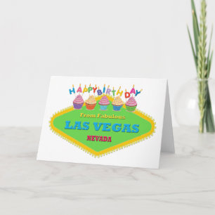 TARJETA FELIZ CUMPLEAÑOS DE FABULOUS LAS VEGAS CARD