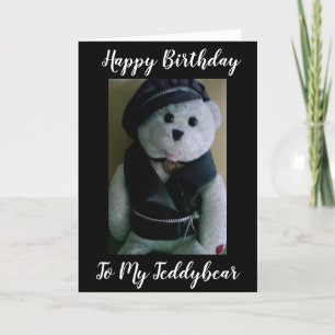 TARJETA **FELIZ CUMPLEAÑOS DE FAVORITO Y TEDDYBEAR**
