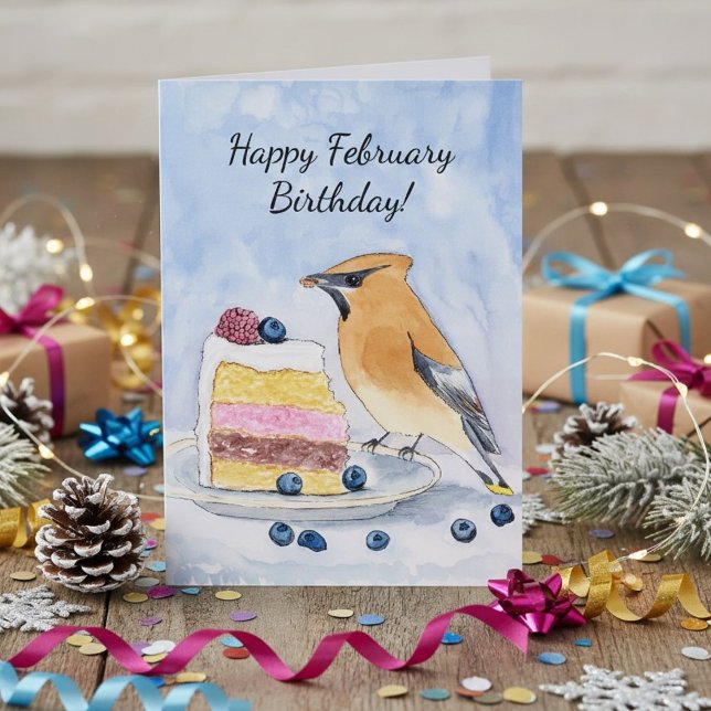 Tarjeta Feliz cumpleaños de febrero Pastel de Ampelis Amer (Subido por el creador)