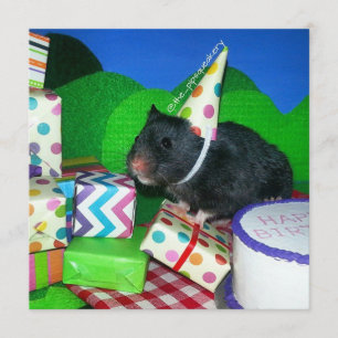 Tarjeta ¡Feliz cumpleaños de Hamster!