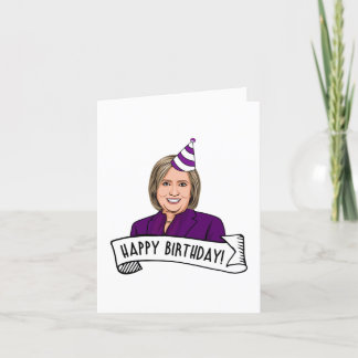 Tarjeta Feliz Cumpleaños de Hillary Clinton