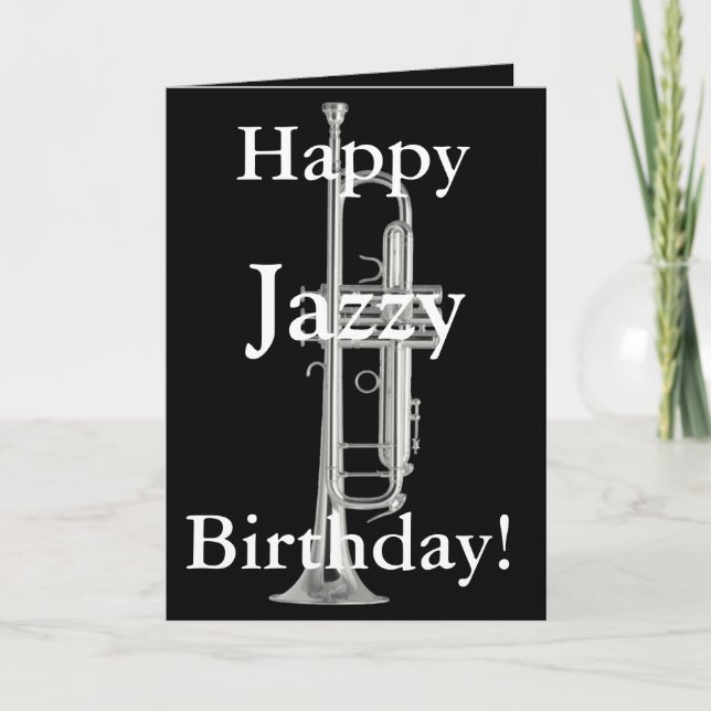 Tarjeta Feliz cumpleaños de Jazzy (Anverso)
