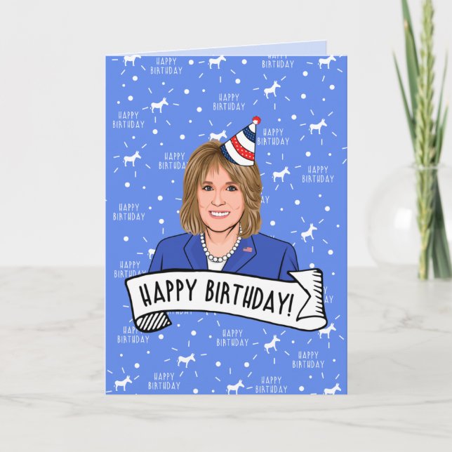 Tarjeta Feliz Cumpleaños de Jill Biden (Anverso)