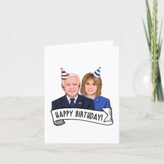 Tarjeta Feliz cumpleaños de Joe y Jill Biden