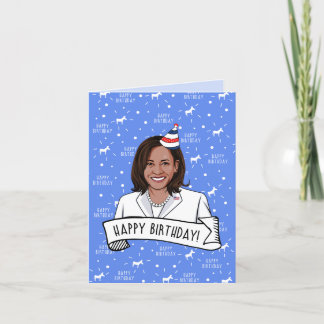 Tarjeta Feliz cumpleaños de Kamala Harris