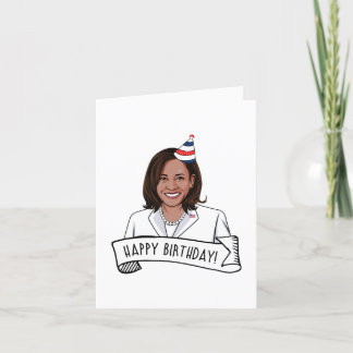 Tarjeta Feliz cumpleaños de Kamala Harris