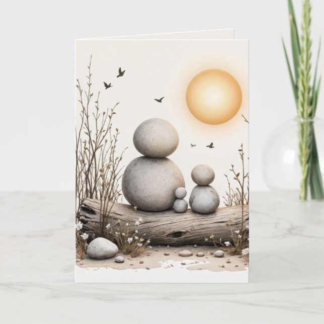 Tarjeta Feliz cumpleaños de la familia (Anverso)