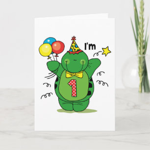 Tarjeta Feliz cumpleaños de la tortuga