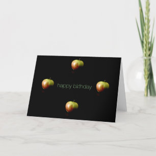 Tarjeta Feliz cumpleaños de las manzanas