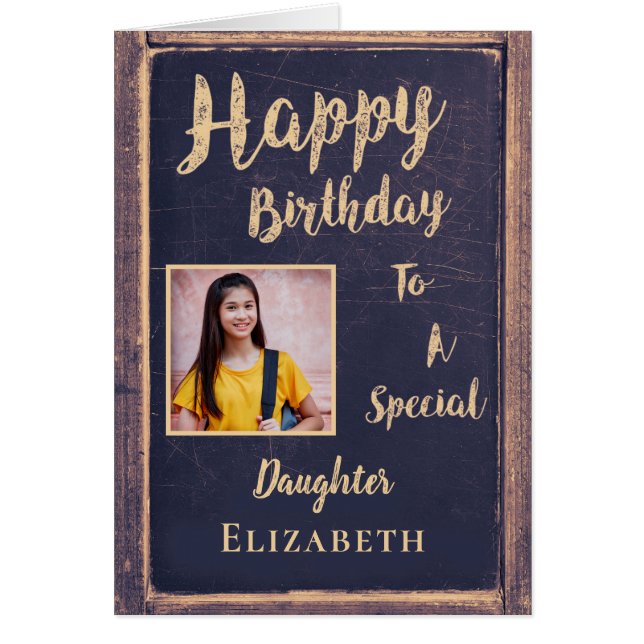 Tarjeta Feliz Cumpleaños De Madre A Hija (Frente)