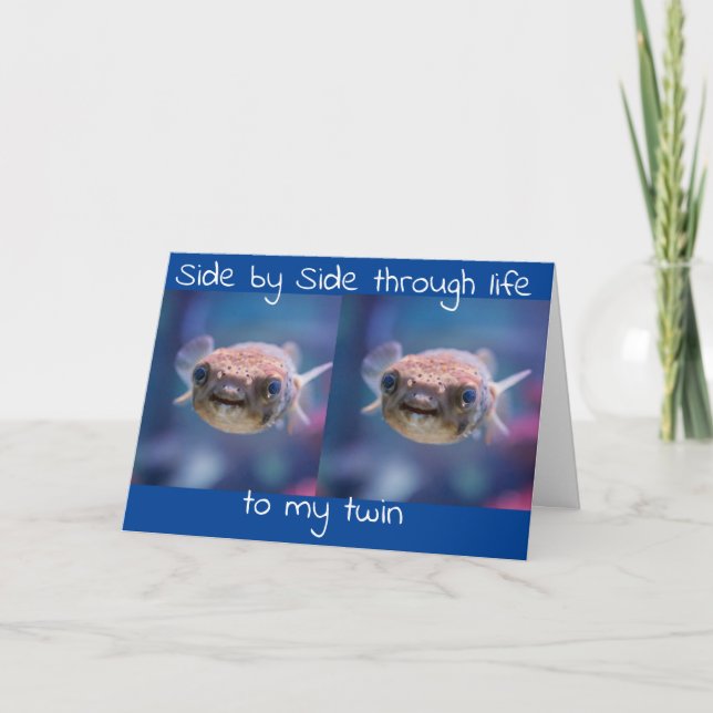 TARJETA FELIZ CUMPLEAÑOS DE MI **HERMANO*** (Anverso)