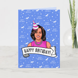 Tarjeta Feliz cumpleaños de Michelle Obama