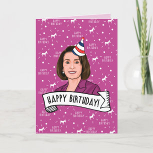 Tarjeta Feliz cumpleaños de Nancy Pelosi