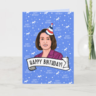 Tarjeta Feliz Cumpleaños De Nancy Pelosi