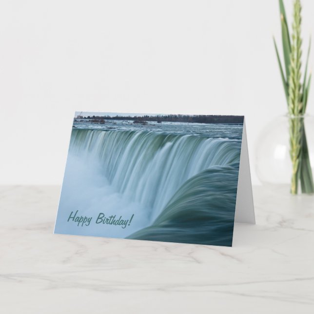 Tarjeta ¡Feliz cumpleaños de Niagara Falls! (Anverso)