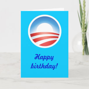 Tarjeta ¡Feliz cumpleaños de Obama!