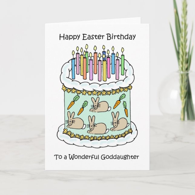 Tarjeta Feliz cumpleaños de Pascua (Anverso)