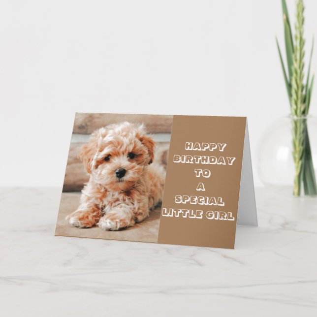 TARJETA FELIZ CUMPLEAÑOS DE PERRITO ADORABLE-TARJETA ESPEC (Anverso)
