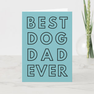 Tarjeta Feliz cumpleaños de perro, mejor carta de papá de 