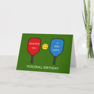 Tarjeta Feliz cumpleaños de Pickleball