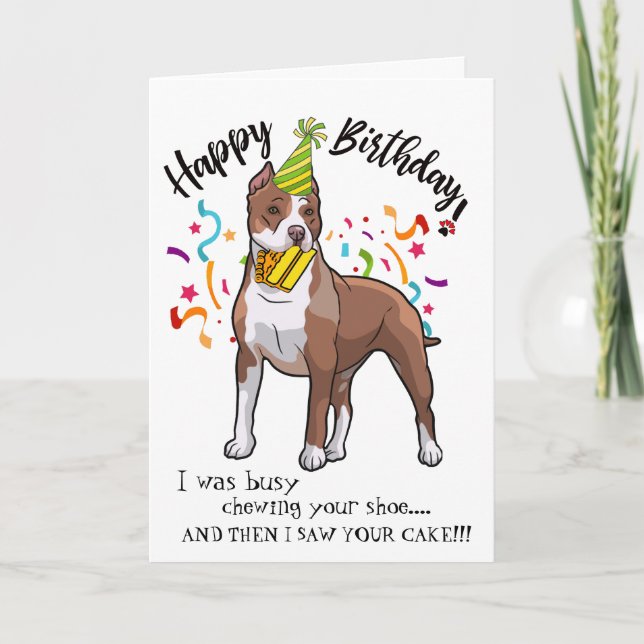 Tarjeta Feliz cumpleaños de su compinche del perrito de (Anverso)
