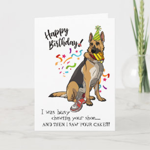 Tarjeta Feliz cumpleaños de su compinche del perro de