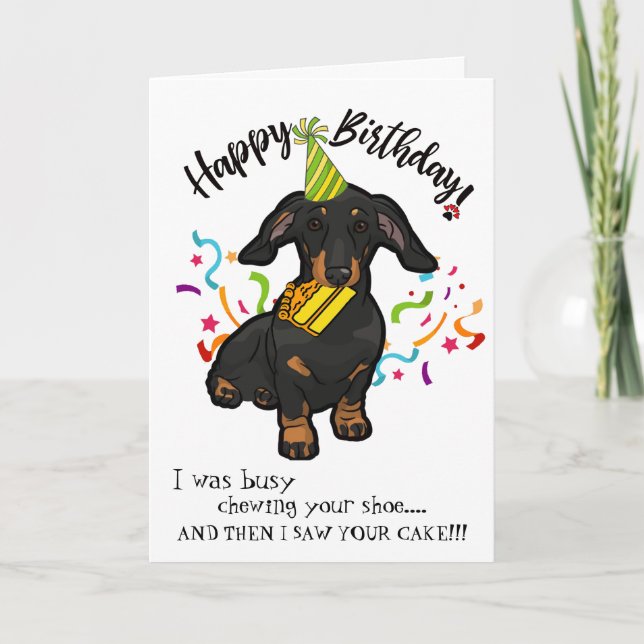 Tarjeta Feliz cumpleaños de su compinche del perro del (Anverso)