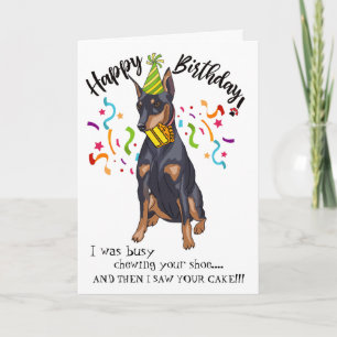 Tarjeta Feliz cumpleaños de su compinche del perro del